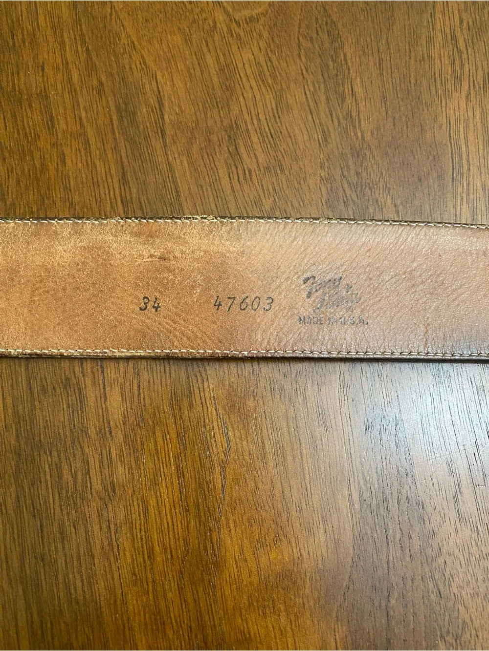 Vintage Tony Lama Western Leather Belt - 34